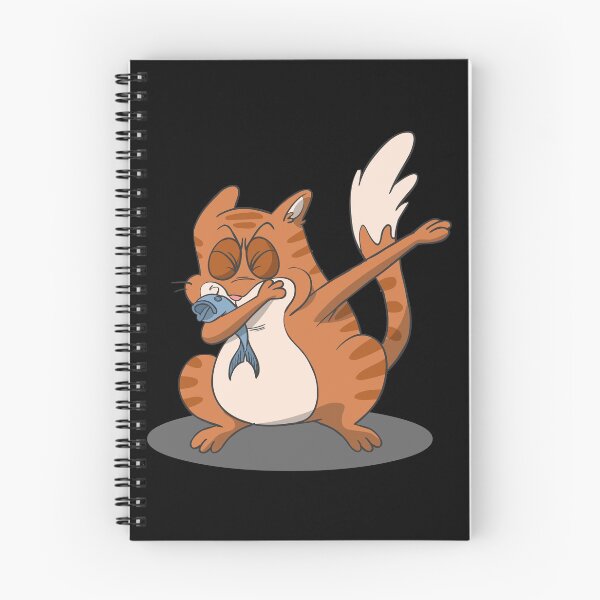 Item preview, Dabbing cat with fish designed and sold by Monkey Ful.