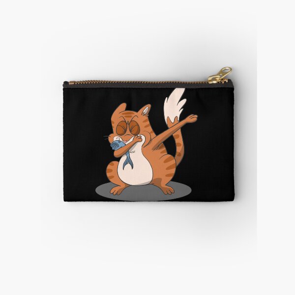 Item preview, Dabbing cat with fish designed and sold by Monkey Ful.