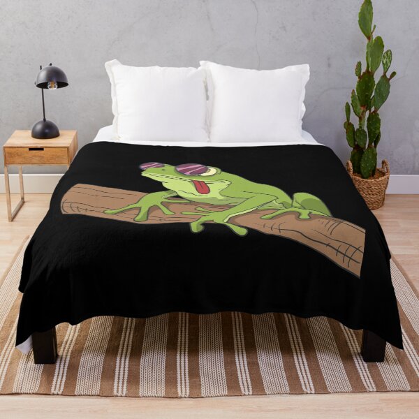 Item preview, Frog with sunglasses on a branch designed and sold by Monkey Ful.