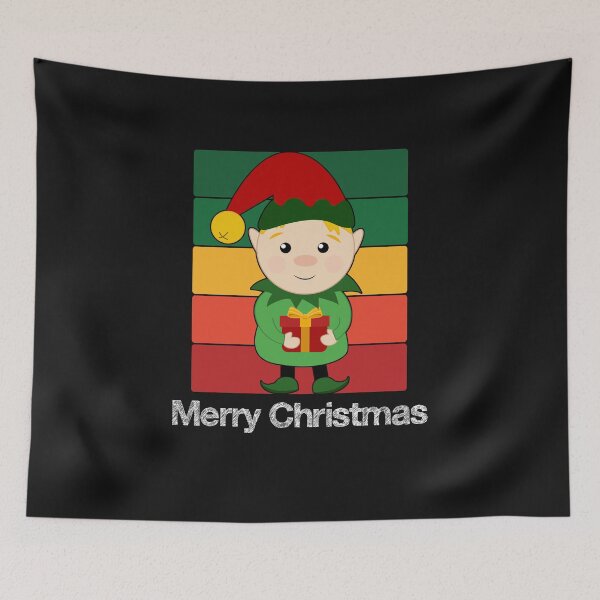 Item preview, Elf Christmas Red Gold Green Horizontal Stripes designed and sold by mikoala50.