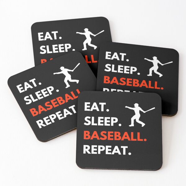 Item preview, Eat Sleep Baseball Repeat designed and sold by lolora.