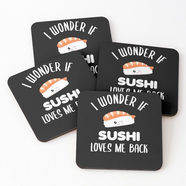 Artikelvorschau, Ich frage mich, ob Sushi mich zurück liebt Kawaii süß entworfen und verkauft von azmndesigns.