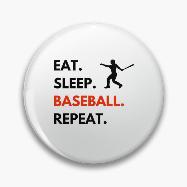 Item preview, Eat Sleep Baseball Repeat designed and sold by lolora.