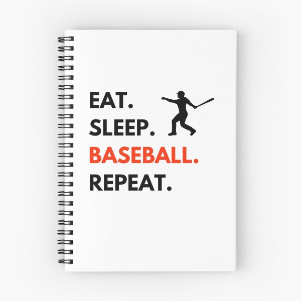 Item preview, Eat Sleep Baseball Repeat designed and sold by lolora.