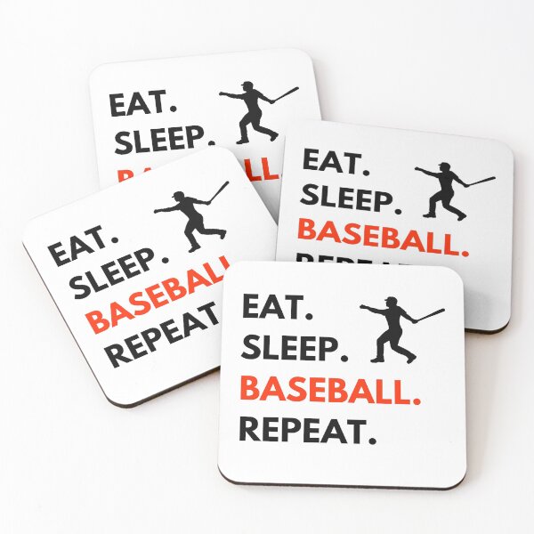 Item preview, Eat Sleep Baseball Repeat designed and sold by lolora.