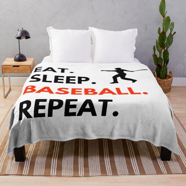 Item preview, Eat Sleep Baseball Repeat designed and sold by lolora.