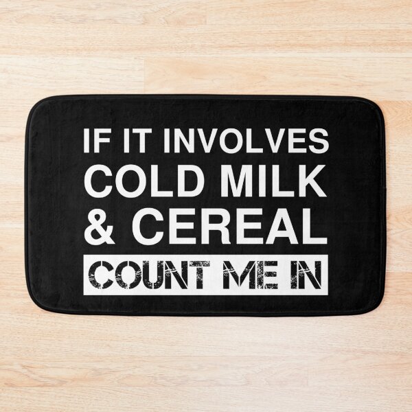 Item preview, Funny Cold Milk And Cereal American Breakfast designed and sold by Creekman Designs.