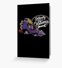 Dastardly Wacky Customs Greeting Card
