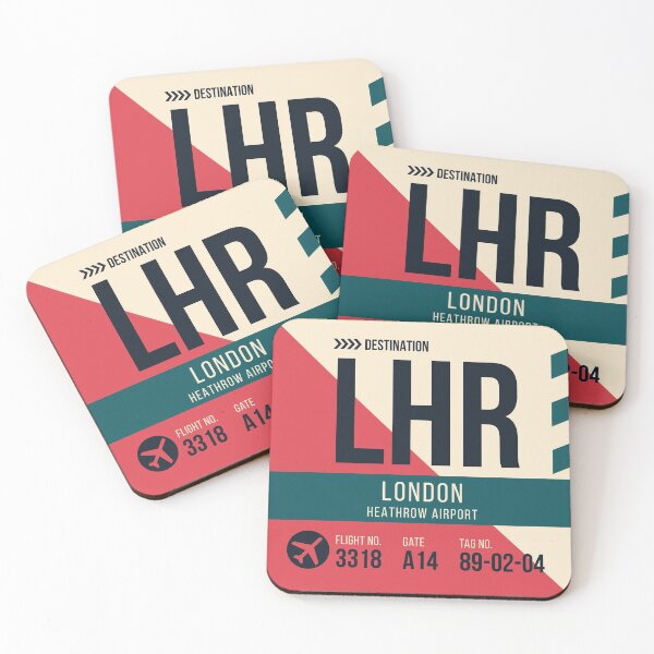 Item preview, London Heathrow Airport Stylish Luggage Tag (LHR) designed and sold by SLAG-Creative.