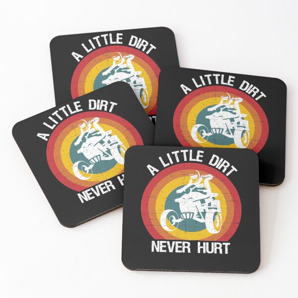 Item preview, A Little Dirt Never Hurt Quad Biking designed and sold by azmndesigns.