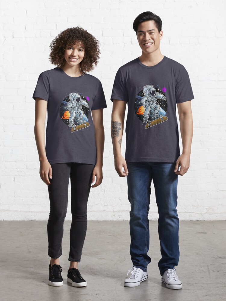 Skateboard Ollie Astronaut" T-shirt for Sale by Treasurekey | Redbubble t-shirts - skateboarding t-shirts - skateboarder t-shirts