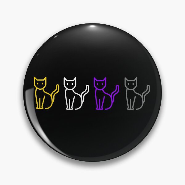 Item preview, Subtle nonbinary Pride Cats, non binary Cats designed and sold by MickTilio.