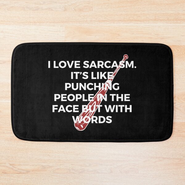 Item preview, I love sarcasm. It’s like punching people in the face but with words | Sarcasm | Witty designed and sold by FitBeast.