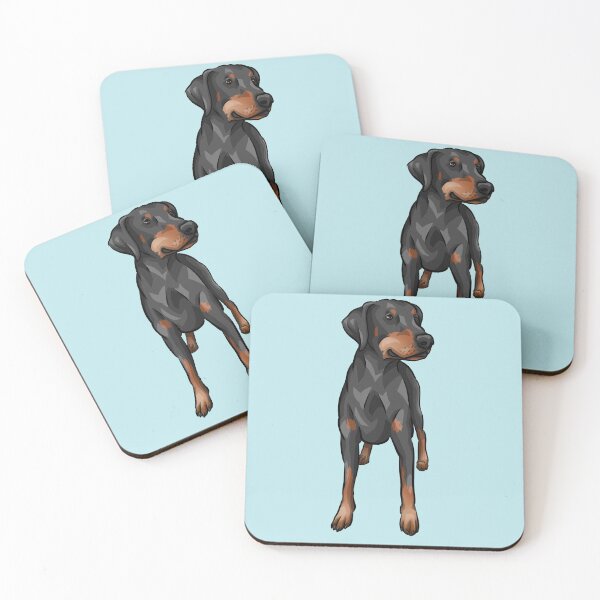 Item preview, Doberman | Cute Cartoon Dog Art designed and sold by shirinsart.