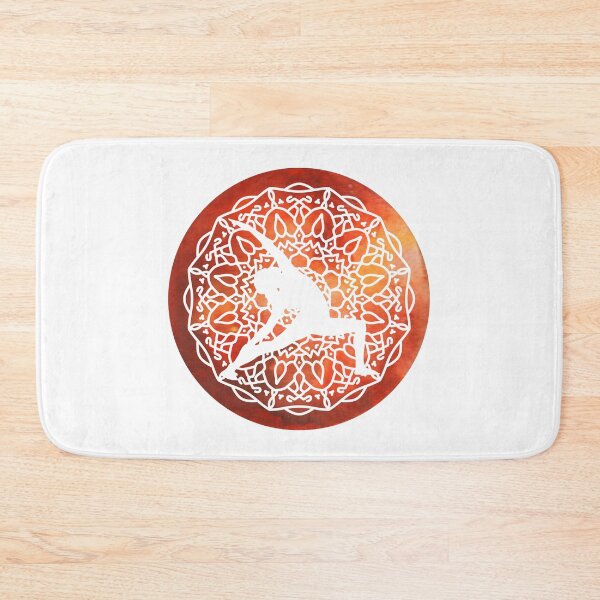 Item preview, Reverse Warrior Pose on Mandala designed and sold by foxcreative.