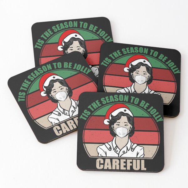Item preview, Tis The Season To Be Jolly Careful - Quarantined Christmas Quote designed and sold by Giacob.