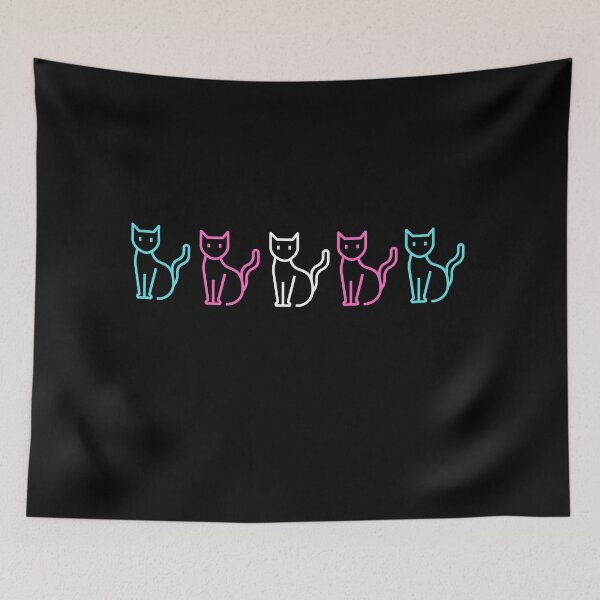 Item preview, Subtle trans Pride Cats, transgender Cats designed and sold by MickTilio.