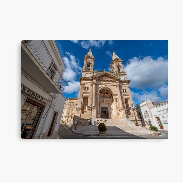 Cathedral Basilica of Saints Cosmas and Damian in Alberobello, Italy Canvas Print
