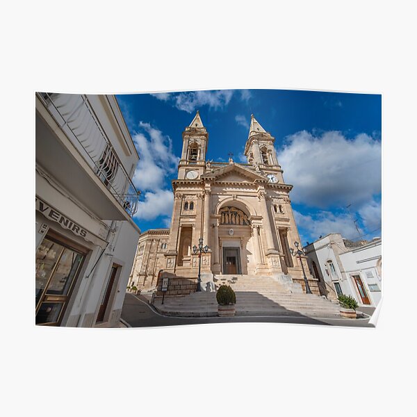 Cathedral Basilica of Saints Cosmas and Damian in Alberobello, Italy Poster
