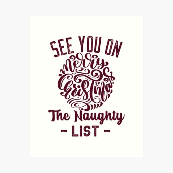 Item preview, See You On The Naughty List designed and sold by ChaseCoClothing.