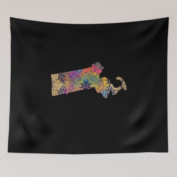 Item preview, Massachusetts United States of America Mandala Map  designed and sold by labatchino10.