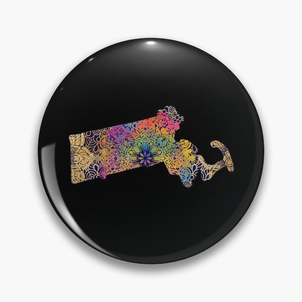 Artikelvorschau, Massachusetts Vereinigte Staaten von Amerika Mandala Karte entworfen und verkauft von labatchino10.