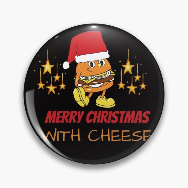 Item preview, Merry Christmas with Cheese Christmas Cheeseburger designed and sold by The Full Cart.