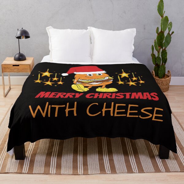 Item preview, Merry Christmas with Cheese Christmas Cheeseburger designed and sold by The Full Cart.