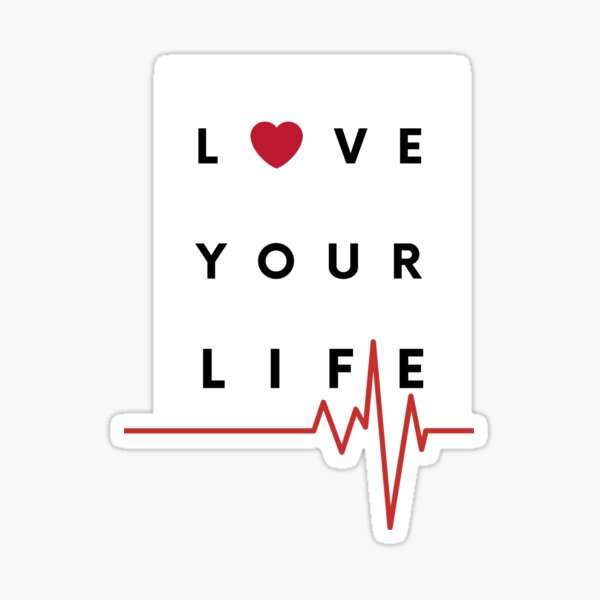 MUNKS -LOVE YOUR LIFE TAG Sticker