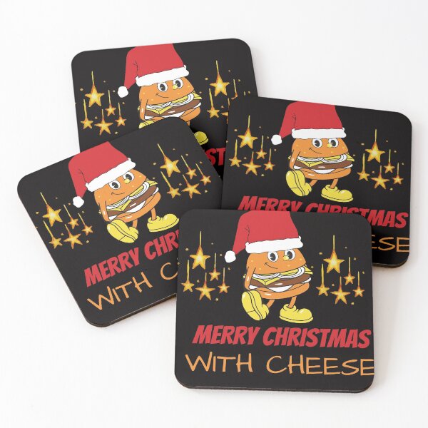 Item preview, Merry Christmas with Cheese Christmas Cheeseburger designed and sold by The Full Cart.