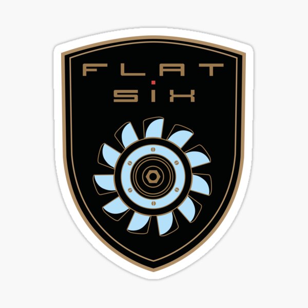 Flat Six Emblem Sticker