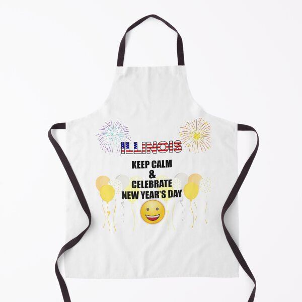 Item preview, Illinois Keep Calm & Celebrate New Year Day | Illinois Edition designed and sold by BestBash.
