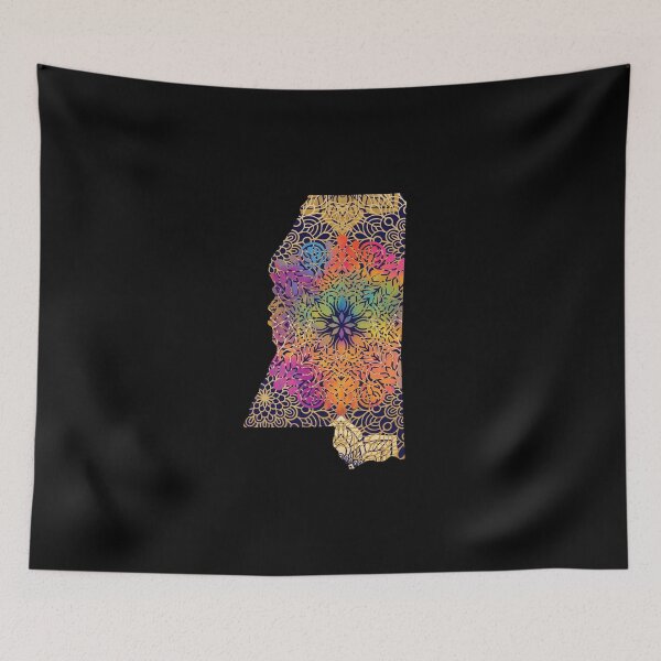 Item preview, Mississippi United States of America Mandala Map  designed and sold by labatchino10.