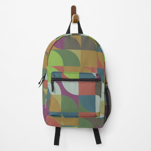 Item preview, Abstract geometric mosaic in 'forest floor' greenery color palette designed and sold by acidmit.