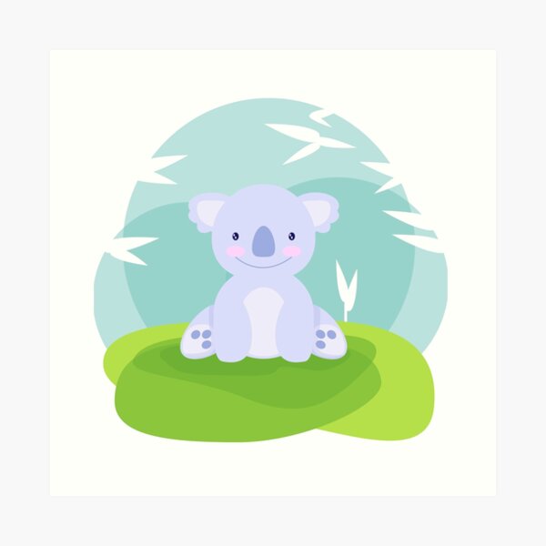 Le koala violet le plus mignon de tous les temps Impression artistique