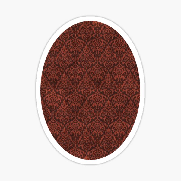 Steampunk Damask (Large) Sticker