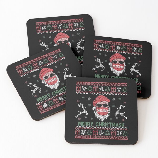 Item preview, Merry Christmask Christmas 2020 Funny Santa Face Mask Ugly designed and sold by HeroTee.
