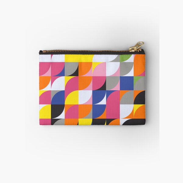 Item preview, Geometric abstract mosaic in 'rev it up' greenery color palette designed and sold by acidmit.