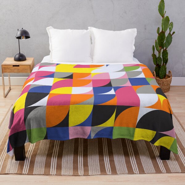 Item preview, Geometric abstract mosaic in 'rev it up' greenery color palette designed and sold by acidmit.