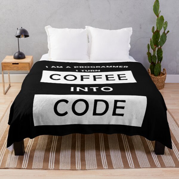 Item preview, I am a progammer, I turn coffee into code designed and sold by svanaerschot.