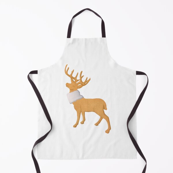 Item preview, Golden Christmas deer designed and sold by irmasarts.