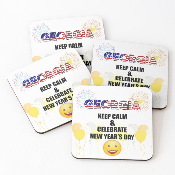 Item preview, Georgia Keep Calm & Celebrate New Year Day | Georgia Edition designed and sold by BestBash.