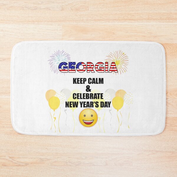 Item preview, Georgia Keep Calm & Celebrate New Year Day | Georgia Edition designed and sold by BestBash.