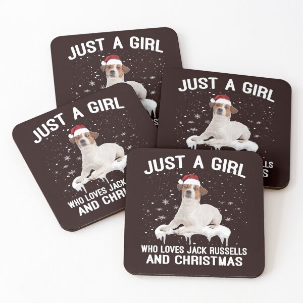 Item preview, JUST A GIRL WHO LOVES JACK RUSSELL AND CHRISTMAS designed and sold by teemaker24.