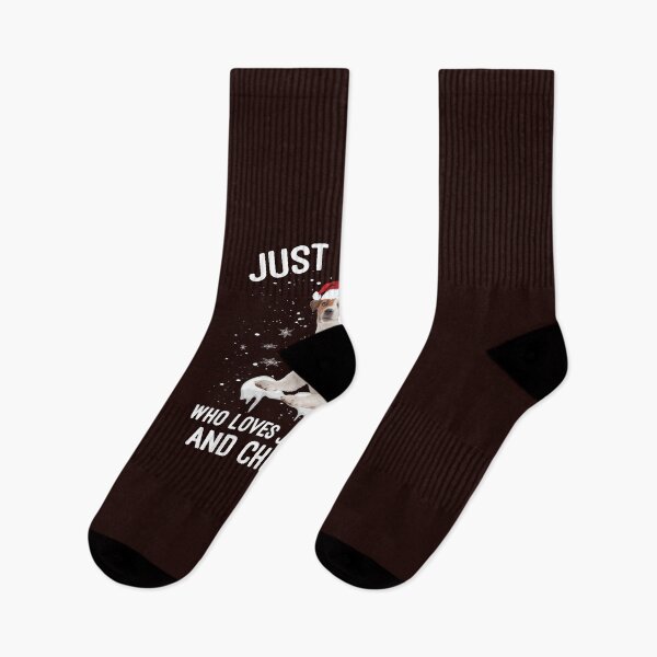 Item preview, JUST A GIRL WHO LOVES JACK RUSSELL AND CHRISTMAS designed and sold by teemaker24.