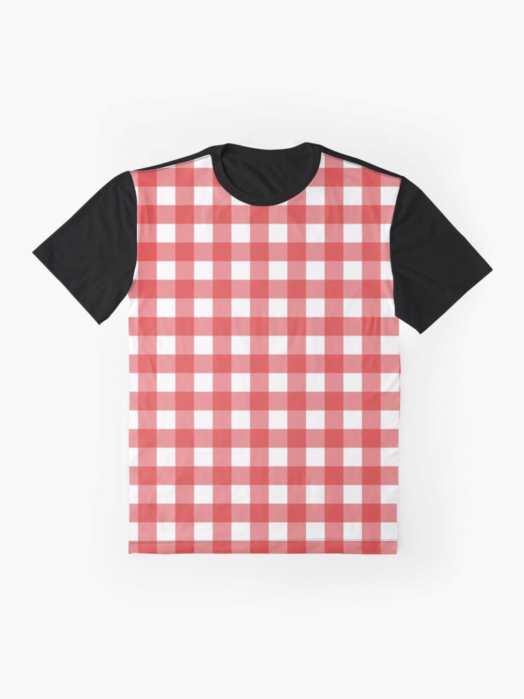 red and white gingham shirt