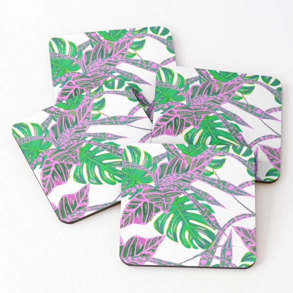 Item preview, Colorful Tropical Leaves Pattern designed and sold by 30-Merch.