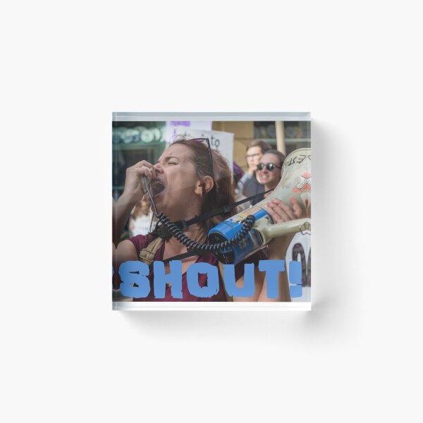 Item preview, SHOUT! Light Blue 2 designed and sold by StephenPower.