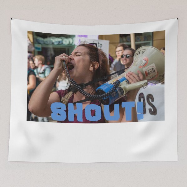 Item preview, SHOUT! Light Blue 2 designed and sold by StephenPower.