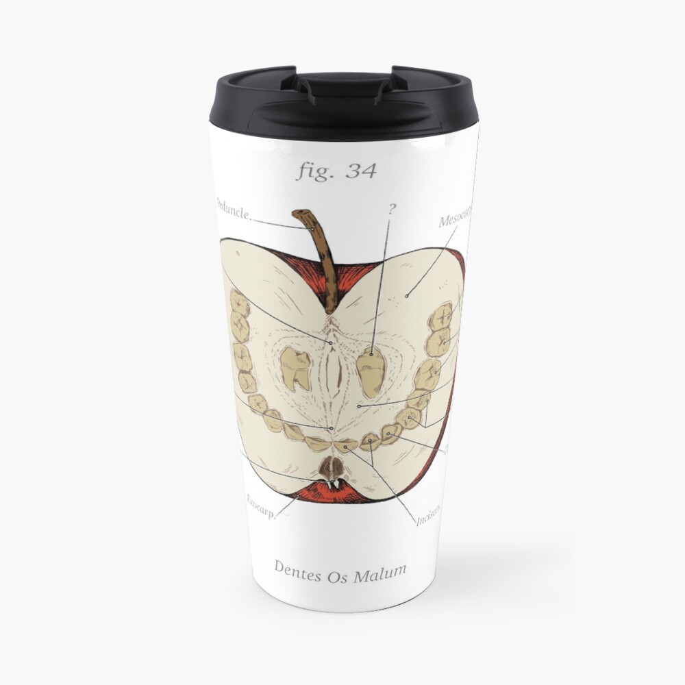The Magnus Archives - Anatomy Class - Teeth Apple Travel Mug